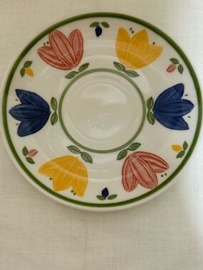 Johnson Brothers Floral Ceramic Saucer Staffordshire England Dishwasher Safe 5.…